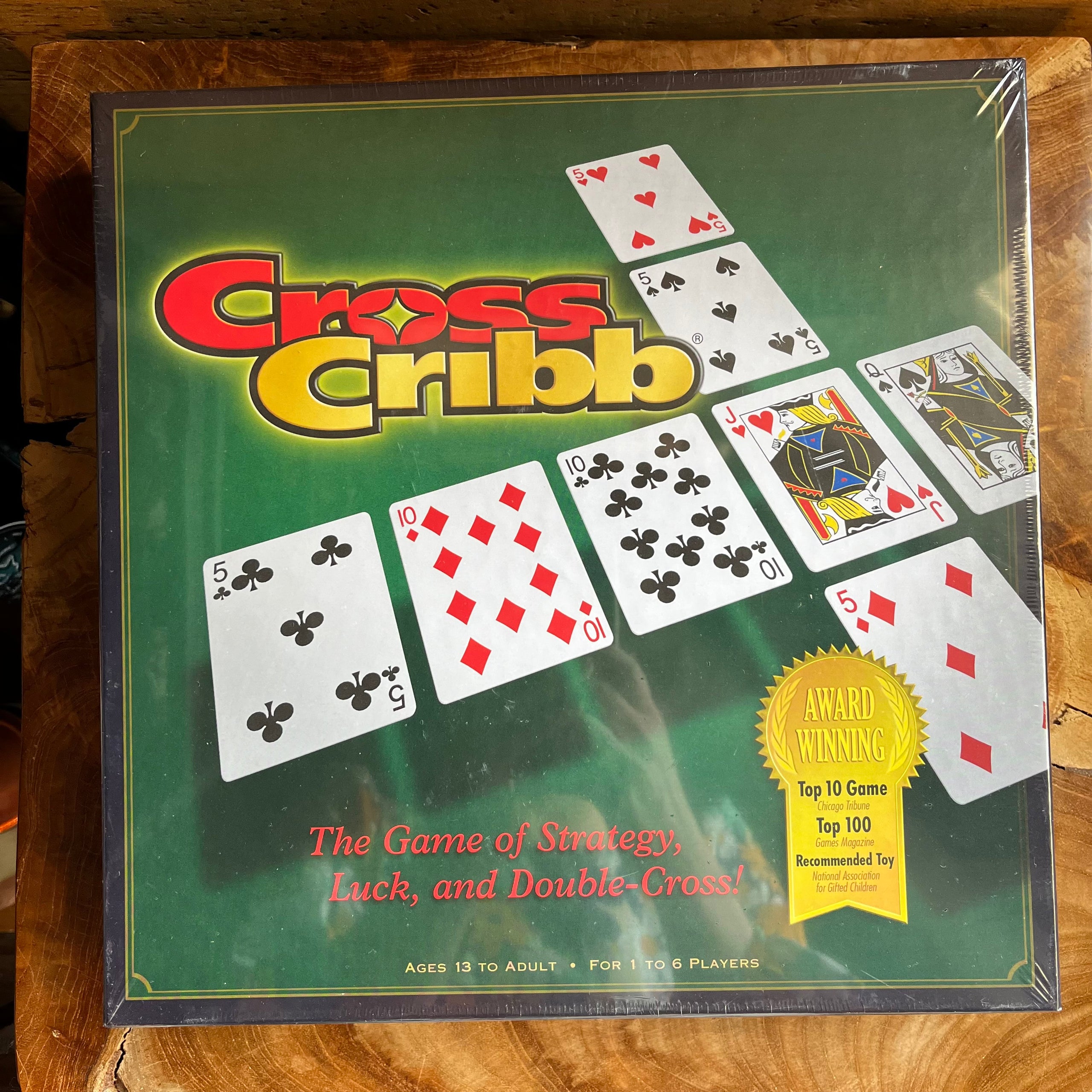 Cross Cribb Card Game of Strategy Luck Twist on Cribbage by