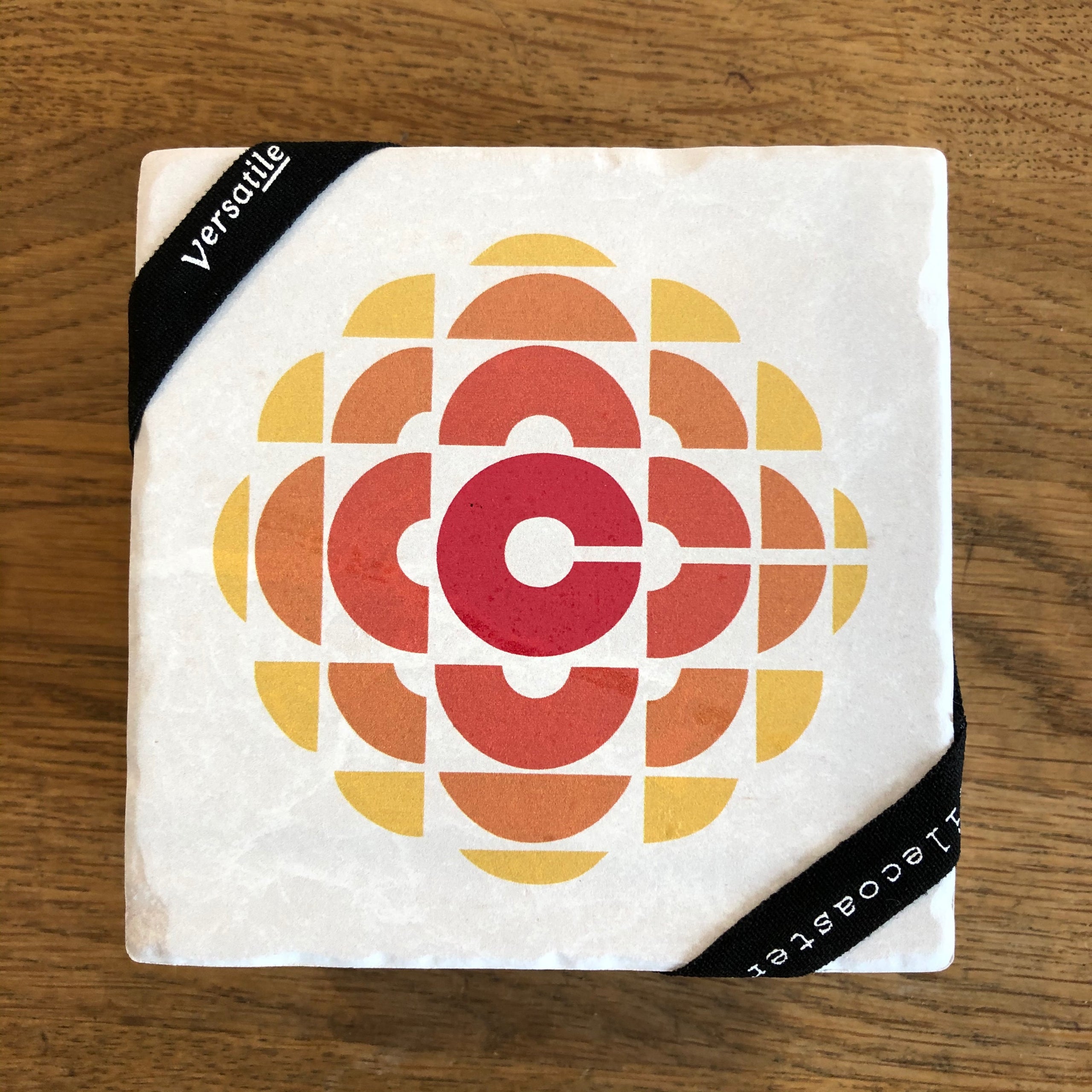 Coaster Set CBC Retro Orange Logo